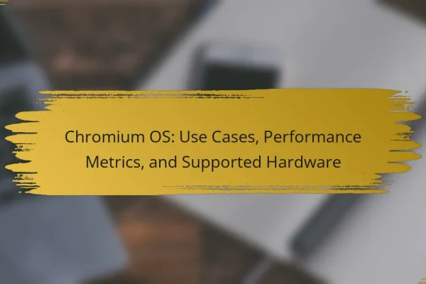 Chromium OS: Use Cases, Performance Metrics, and Supported Hardware